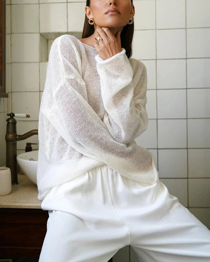 Elegant Sweater For Women - Loose Fit Pullover - Various Colors