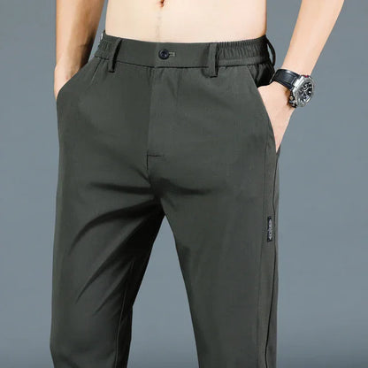 Men's Slim Fit Straight Leg Trousers