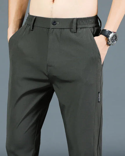 Men's Slim Fit Straight Leg Trousers