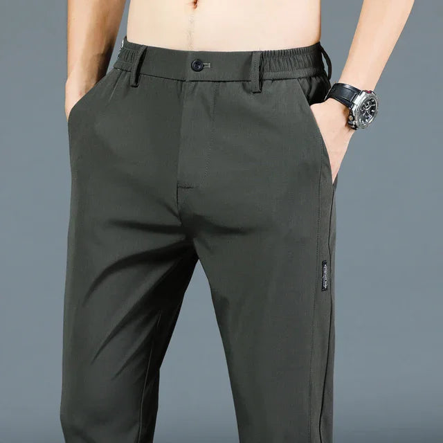 Men's Slim Fit Straight Leg Trousers