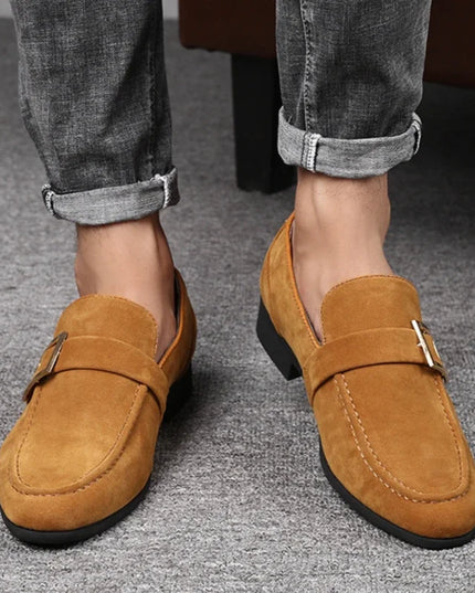 Men's Casual Faux Suede Slip On Shoes
