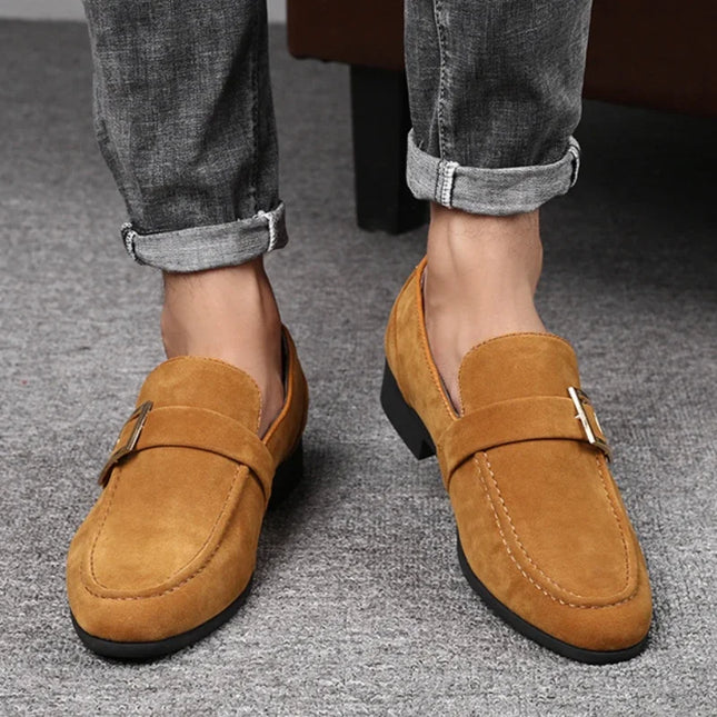 Men's Casual Faux Suede Slip On Shoes