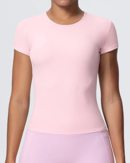 Women's Workout T-Shirt - Quick-Drying, Breathable, Slim Fit