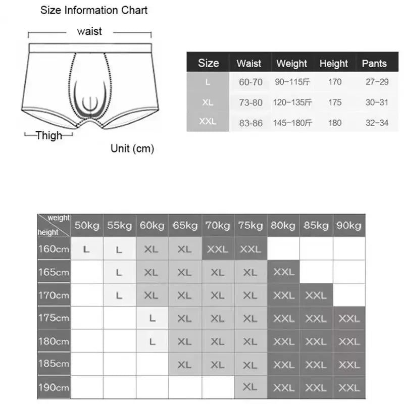 4-Pack Men's Antibacterial Soft Briefs - Various Color Combinations