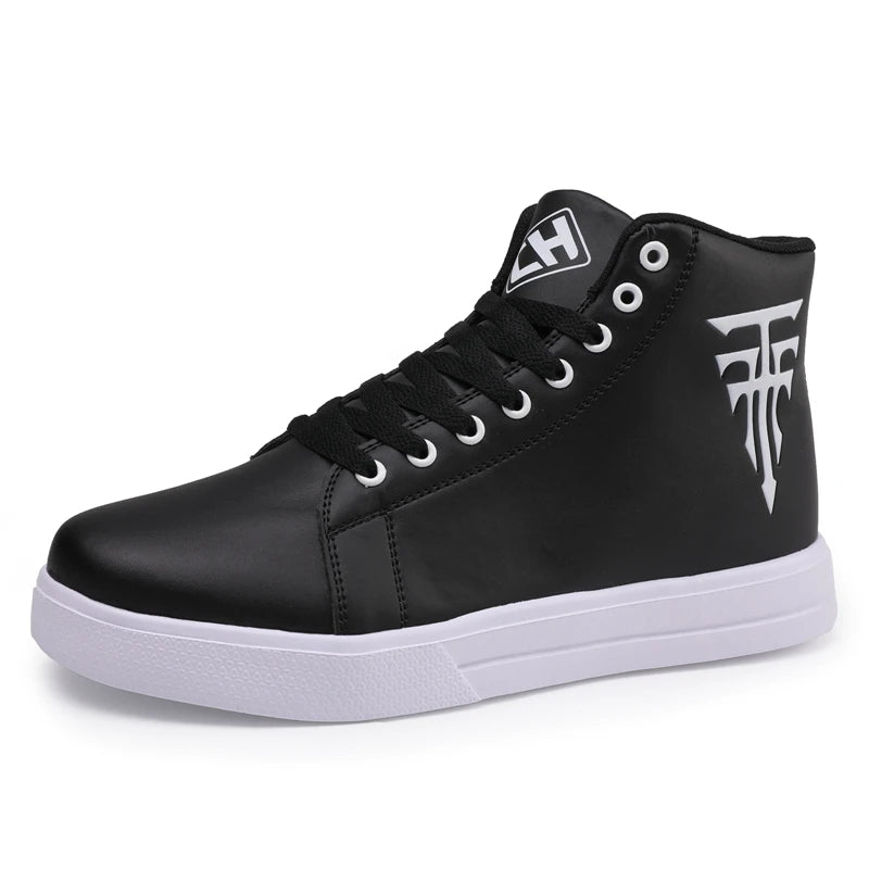 Men's High Top Vulcanized Lace Up Sneakers