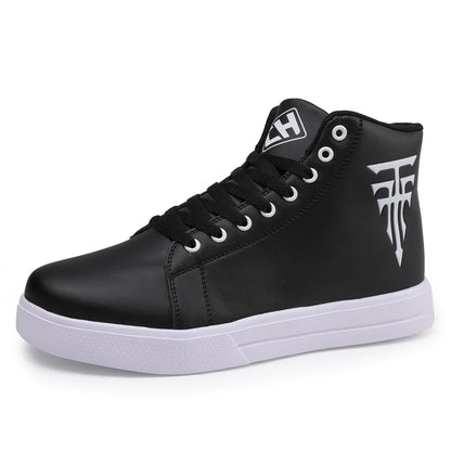 Men's High Top Vulcanized Lace Up Sneakers