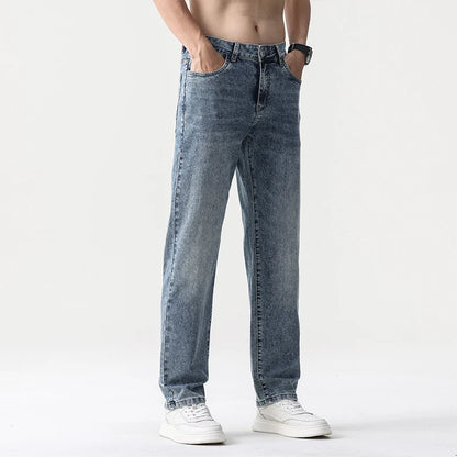 Men's Wide Leg Jeans – Baggy Fit, Straight Cut, Loose Denim Pants for Men