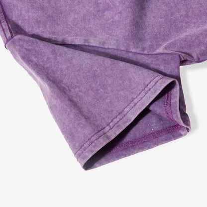 Women's Slim Fit Washed Cropped T-Shirt