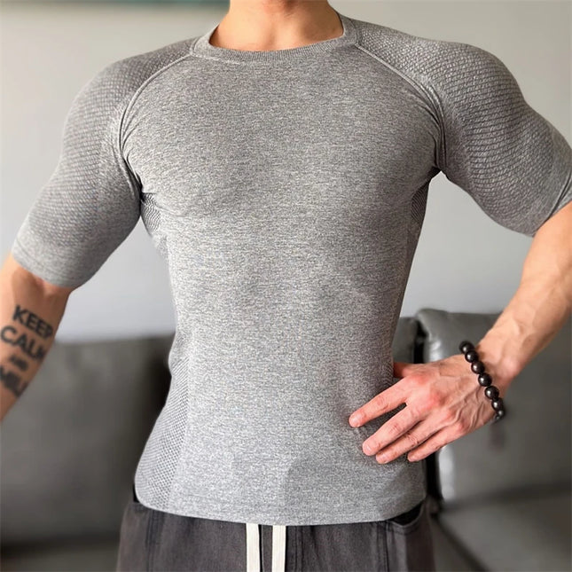 Men's Half-Sleeve Compression Sweater
