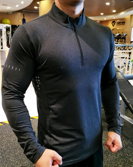 Men's Athletic Long Sleeve Compression Sweater
