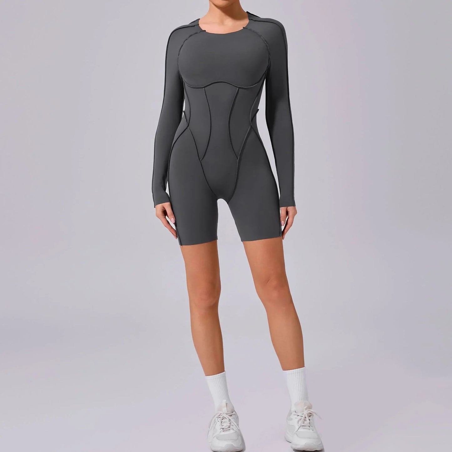Women's Short Sports Jumpsuit - Gym & Workout Jumpsuit for Women