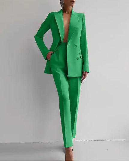 Women's Two-Piece Blazer and Pants Set