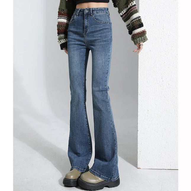 Women's Slim Fit High Waist Flared Jeans