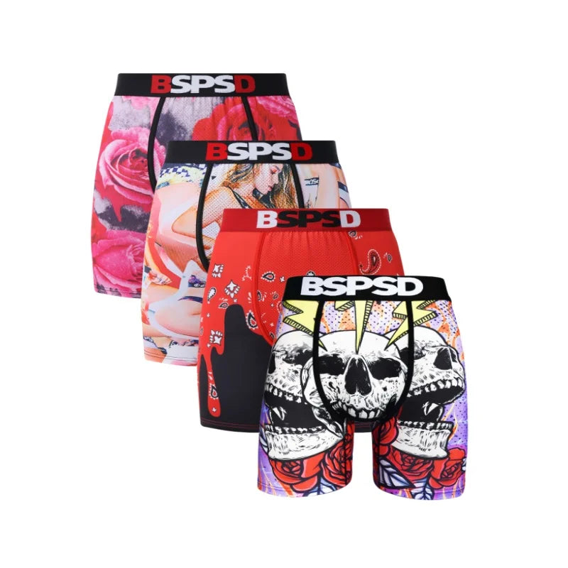 BPSD 4-Pack Men's Breathable Boxer Briefs
