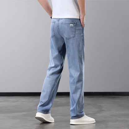 Slim Fit Men’s Jeans with Lyocell Fabric – Soft, Breathable, and Comfortable Straight Leg Denim Pants
