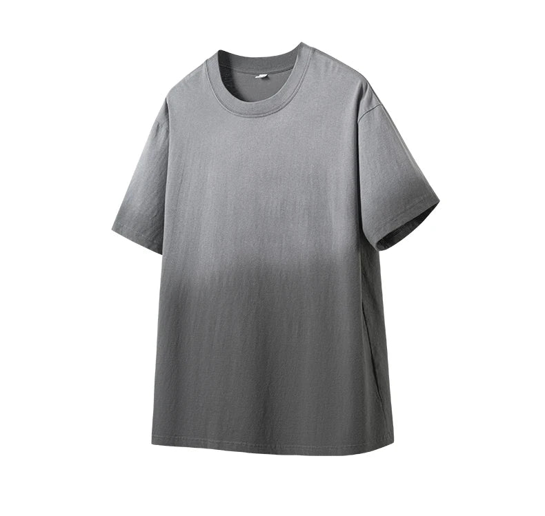 Men's Oversized Cotton T-Shirt with Gradient Color