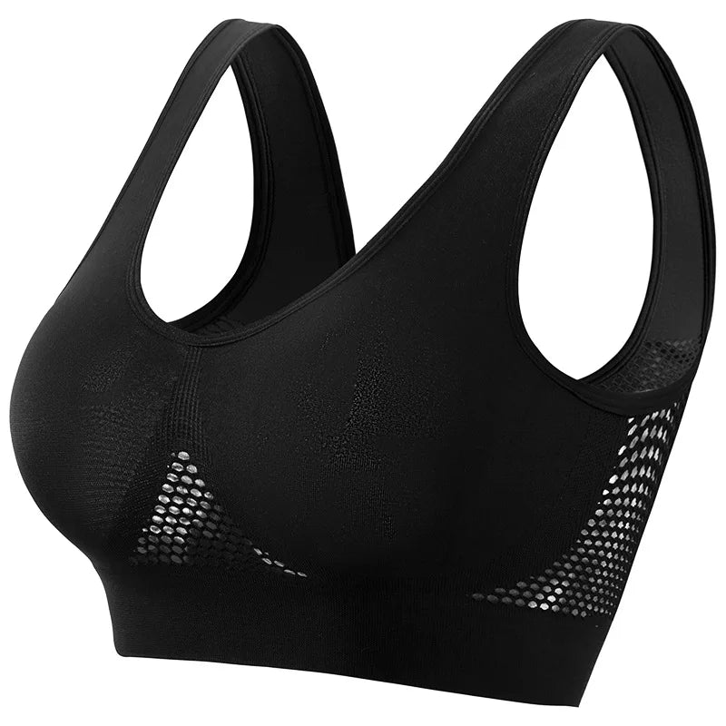 Women's Breathable Sports Bra with Soft Push-Up Support