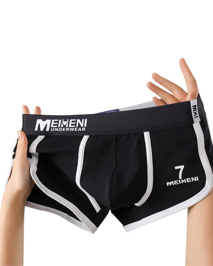Classic 3-Piece Cotton Boxer Briefs Set for Men - Soft, Breathable, and Absorbent Underwear