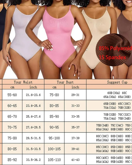 Women's Seamless Sling Body Shaping Backless Bodysuit