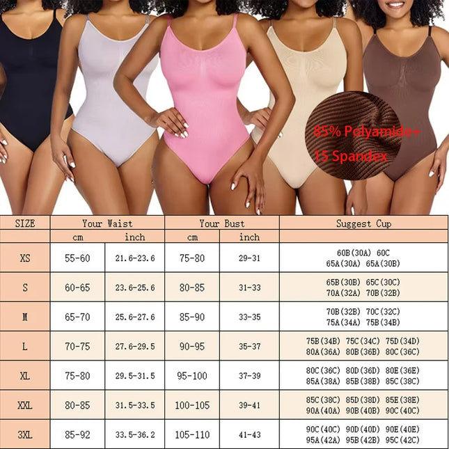 Women's Seamless Sling Body Shaping Backless Bodysuit