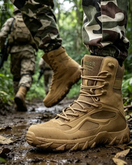 Men's Tactical Boots - Lightweight, Outdoor, Non-Slip Shoes