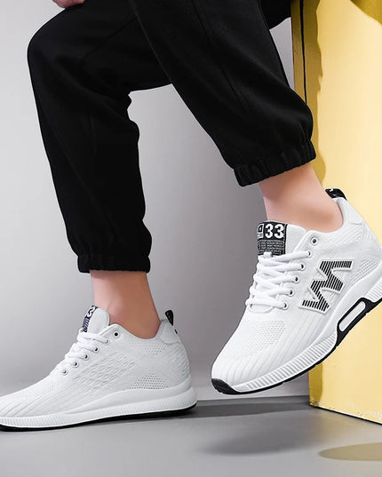Men's Elevator Sneakers with 6cm Height-Increasing Insole