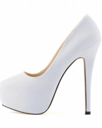Women's 14cm Platform Heels - Super High Round Toe Stilettos