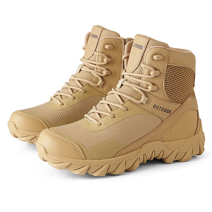 Men's Tactical Hiking Boots - Waterproof Outdoor Military Combat Boots