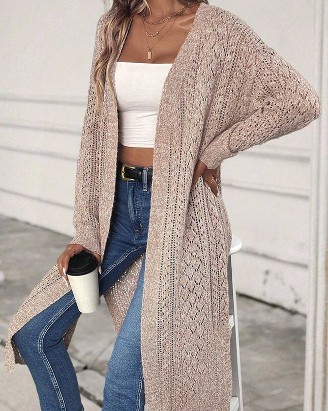 Women's Long Knitted Sweater Cardigan
