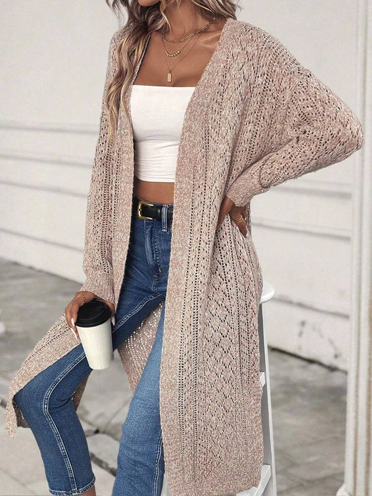 Women's Long Knitted Sweater Cardigan