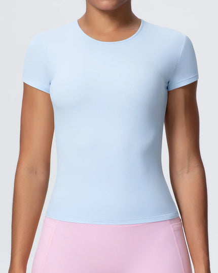 Women's Workout T-Shirt - Quick-Drying, Breathable, Slim Fit