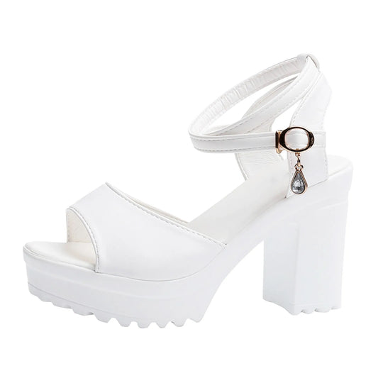 Women's Buckled Wedge High Heels-Various Colors