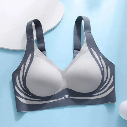 Seamless Women's Adjustable Comfort Bra - Thin, No Steel Ring, Breathable Design