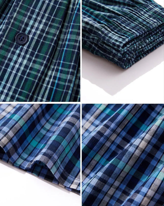 6-Pack Men's Woven Boxer Shorts with Elastic Waistband - Assorted Colors