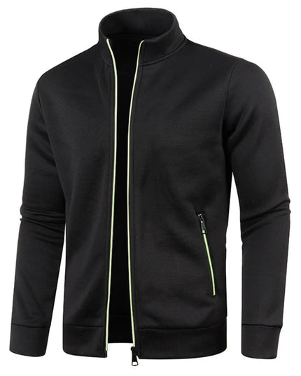Men's Long Sleeve Zipper Knit Sweater Jacket - Various Colors