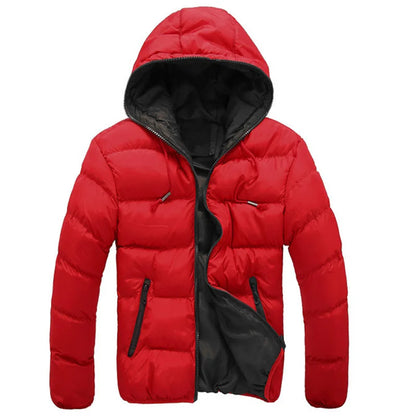 Men's Lightweight Hooded Cotton Parka Jacket