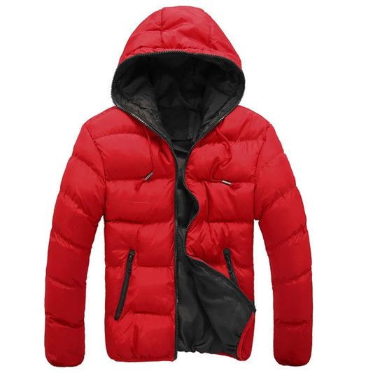 Men's Lightweight Hooded Cotton Parka Jacket