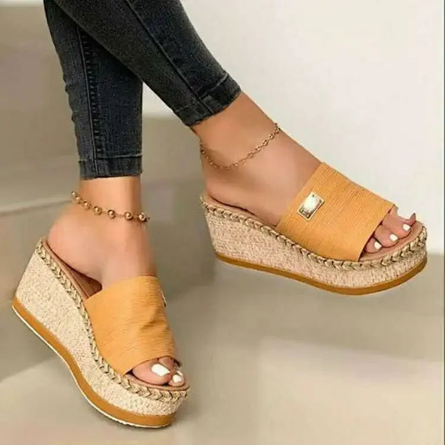 Women's Wedge Sandals with Platform Heels