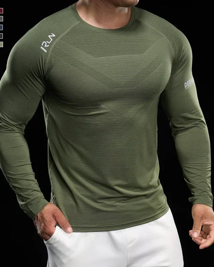 Men's Slim Fit High-Stretch Sweater - Versatile, Lightweight, and Breathable