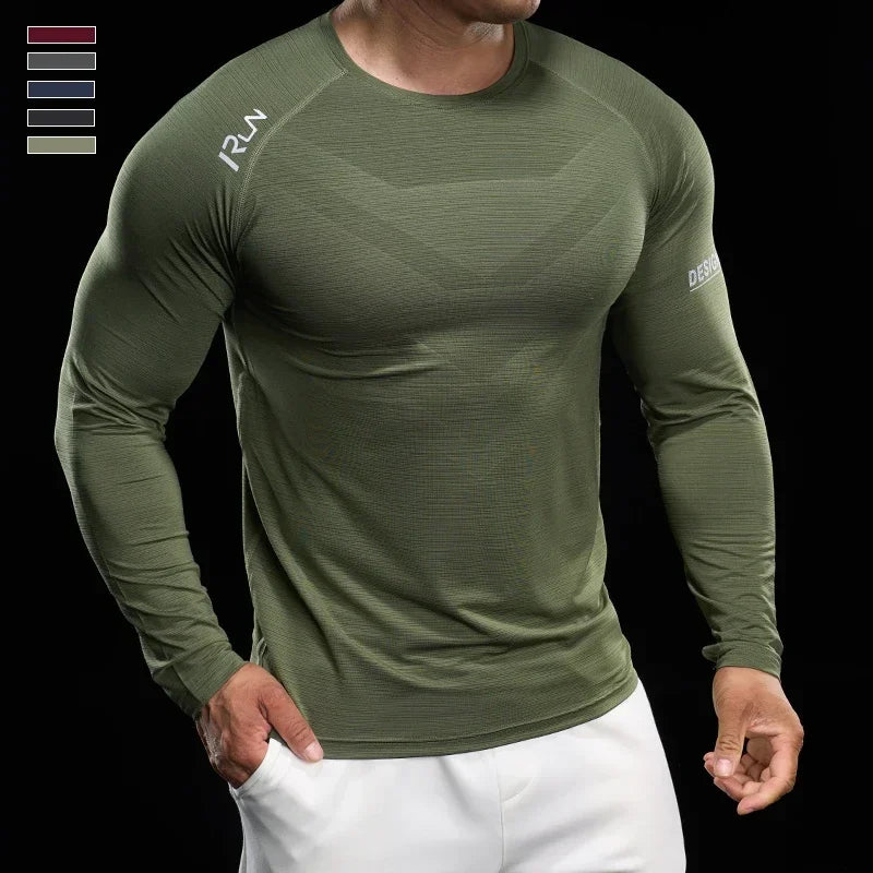 Men's Slim Fit High-Stretch Sweater - Versatile, Lightweight, and Breathable