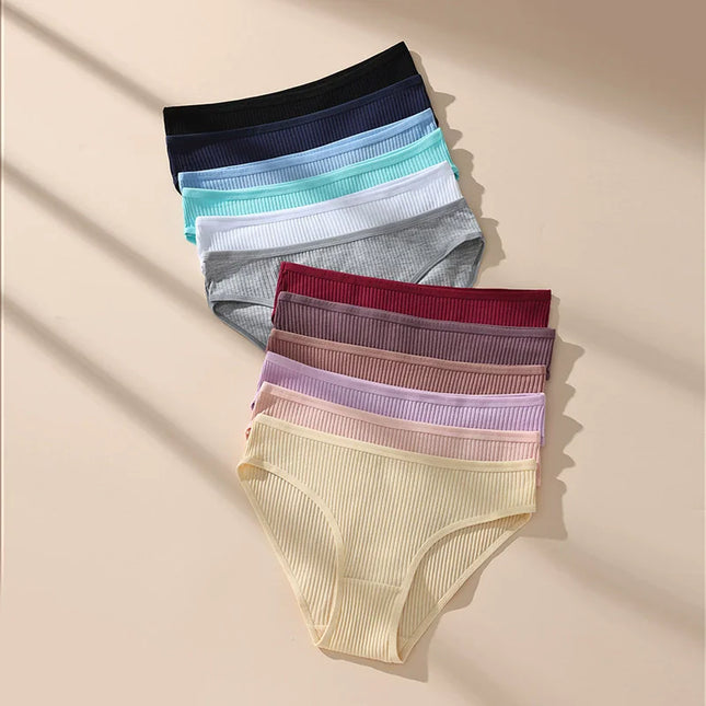 12-Pack Women's Cotton Low-Rise Briefs