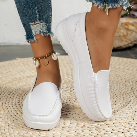 Women's Breathable Non-Slip Flat Shoes with Thick Sole