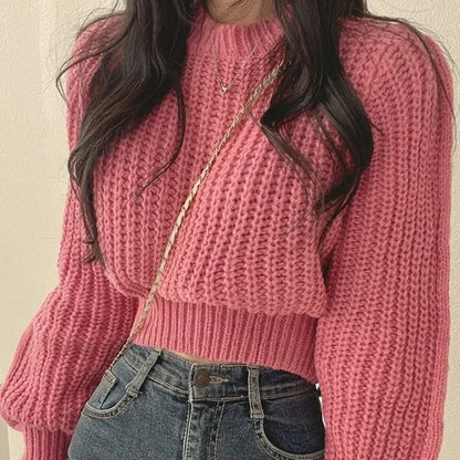 Vintage Harajuku Loose Fit Long Sleeve Women's Sweater