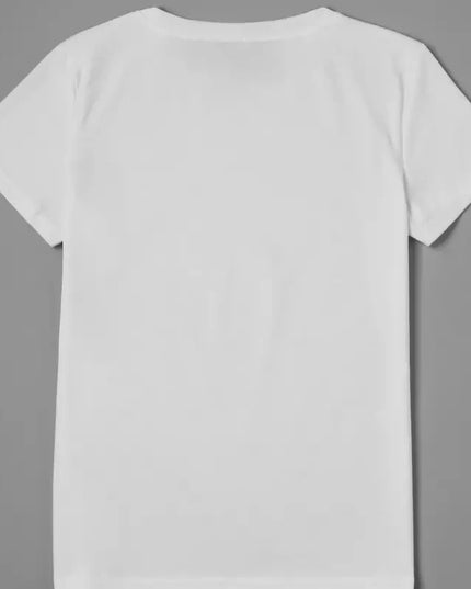 Women's Spring Flower Cartoon Graphic Tee