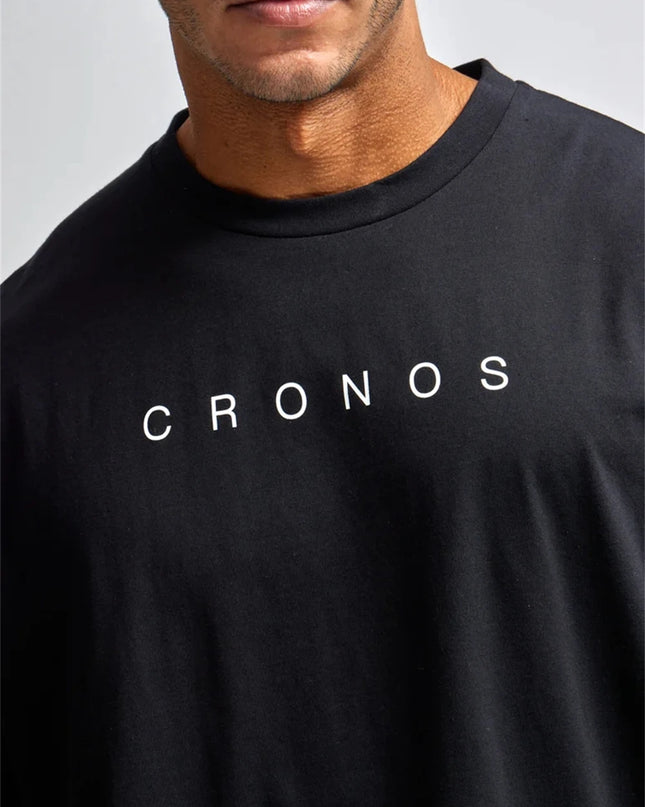 Cronos Men's Loose Fit Oversized Cotton T-Shirt