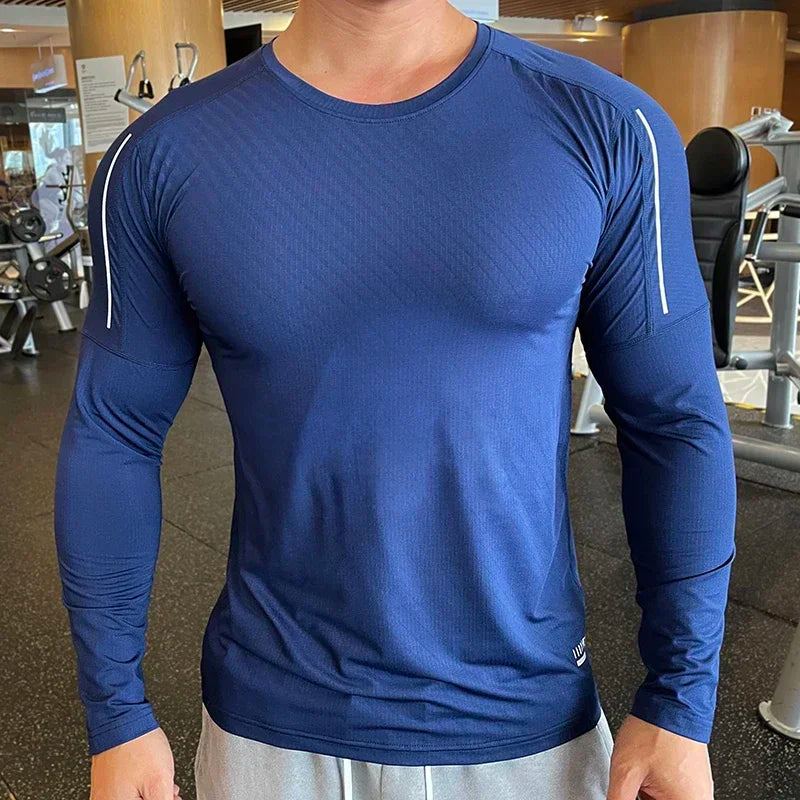 Men's Quick-Drying, Breathable Compression Gym Sweater