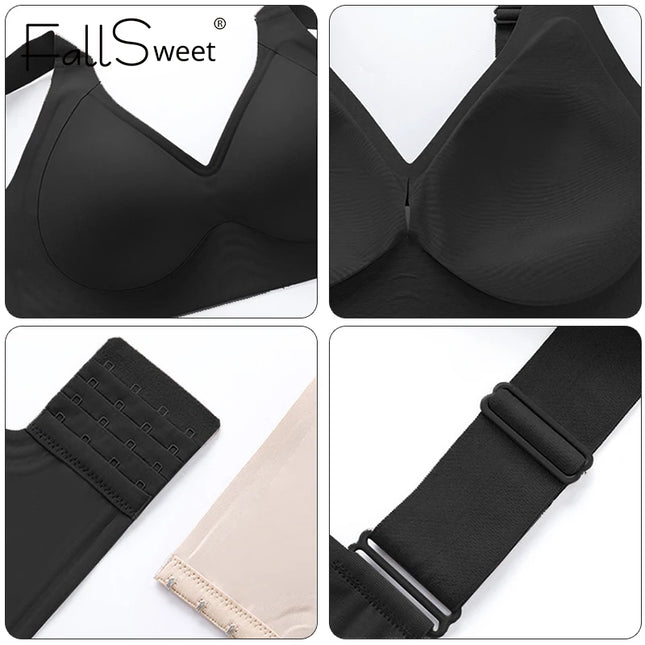 Wireless Women’s Bras – Seamless Full Coverage, No Underwire, Soft Push-Up Bra Everyday Bralette