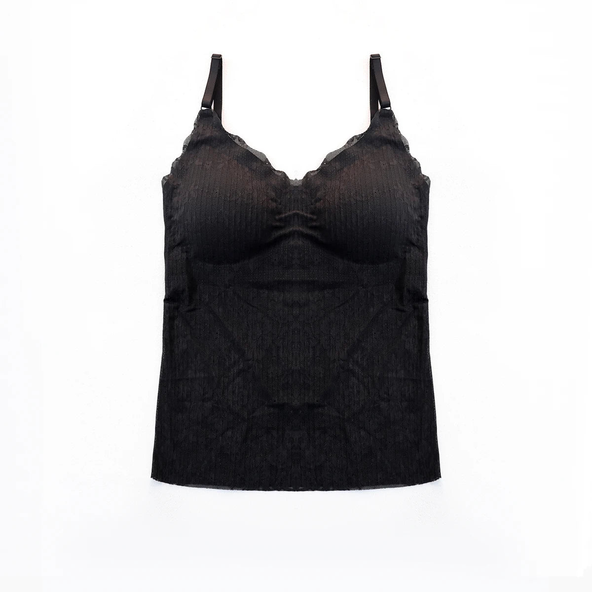 Ladies' Lace Wireless Bra - Comfortable, Lightweight Mesh Design with Detachable Chest Cushion