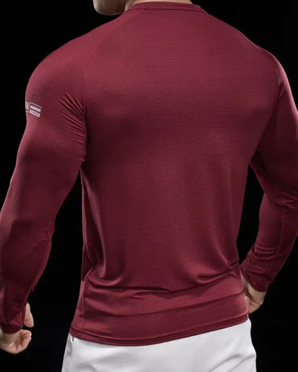 Men's Slim Fit High-Stretch Sweater - Versatile, Lightweight, and Breathable