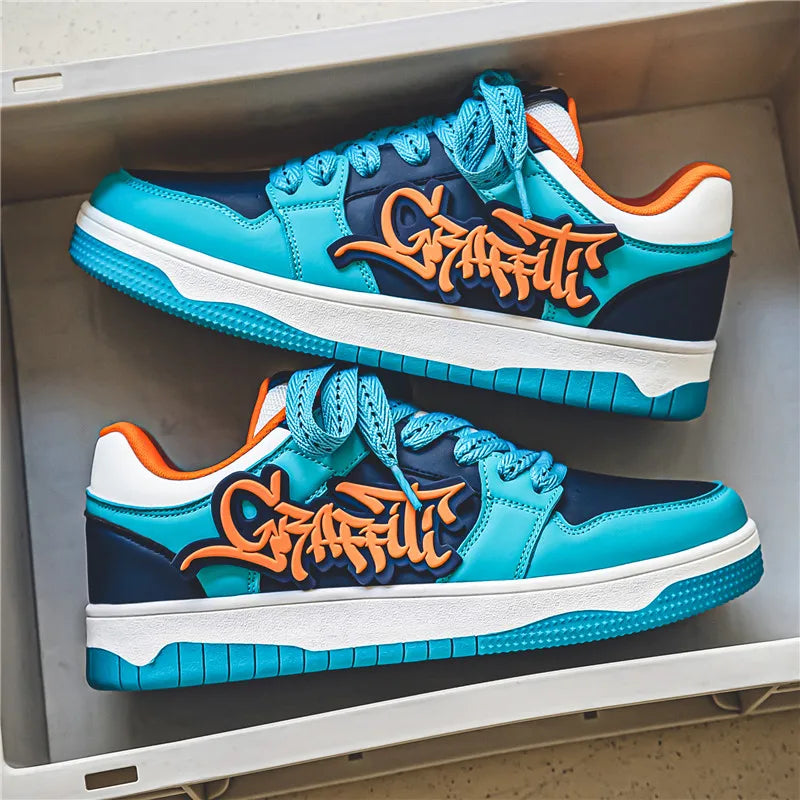 Men's Streetwear Hip Hop Style Sneakers – Trendy Urban Designer Shoes for Men